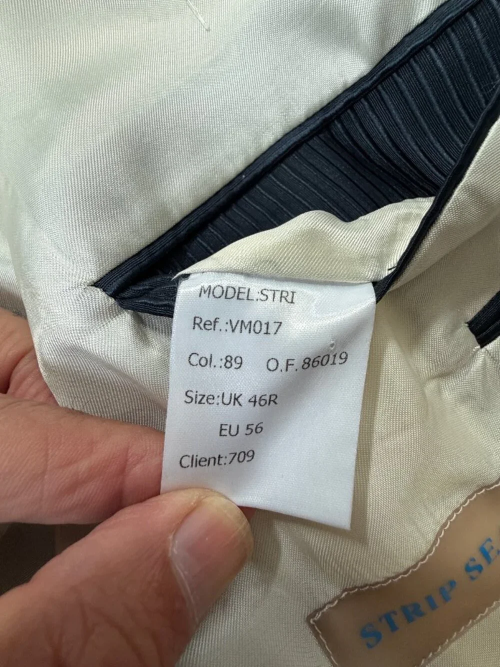 MARK & LONA FER Collection Strip Search Warrant Jacket - UK 46R-Navy/Black NWOT